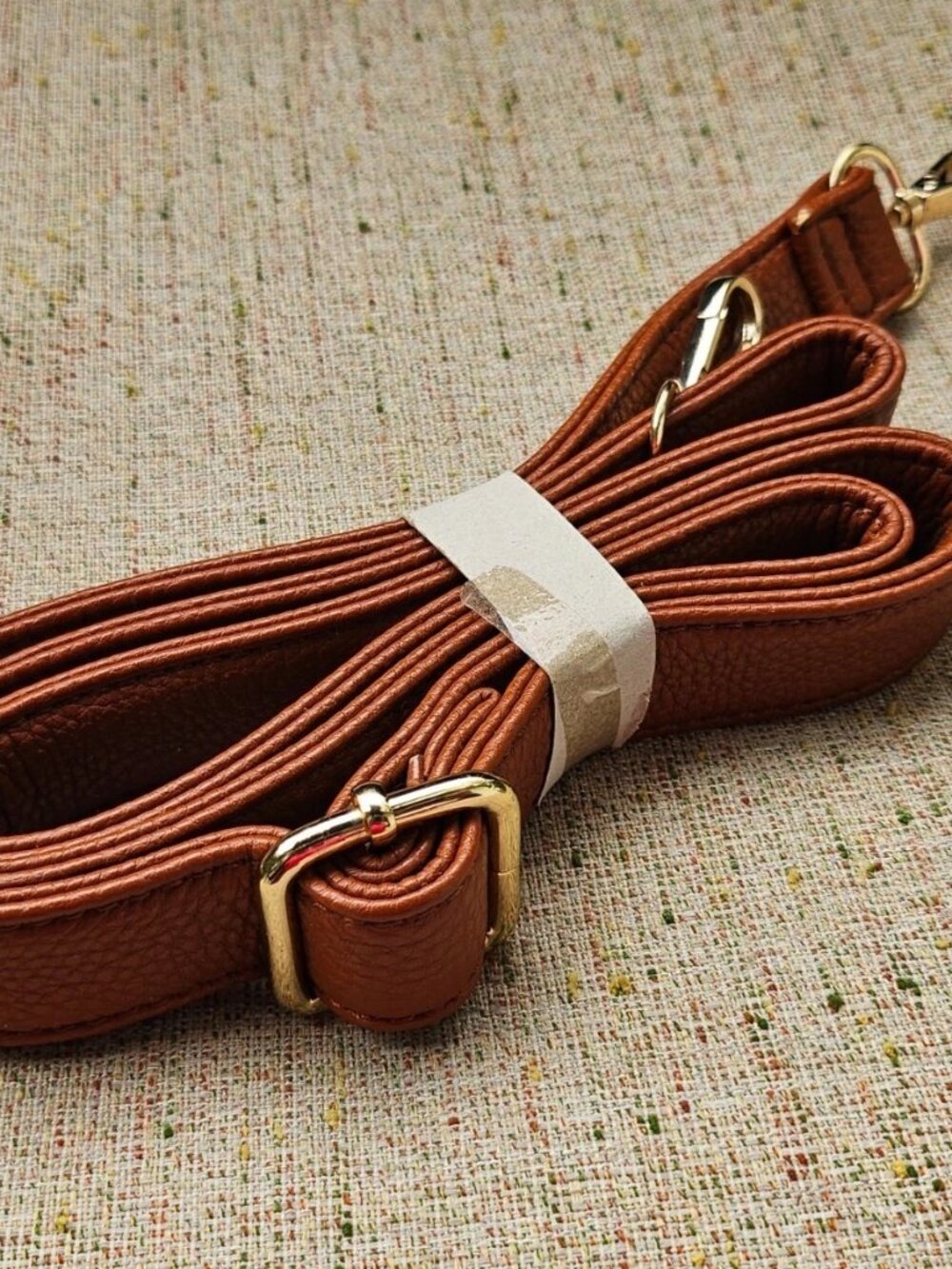 Replacement Strap for Shoulder Bag Hand Bag Brown Faux Leather Strap Adjustable - Picture 5 of 10